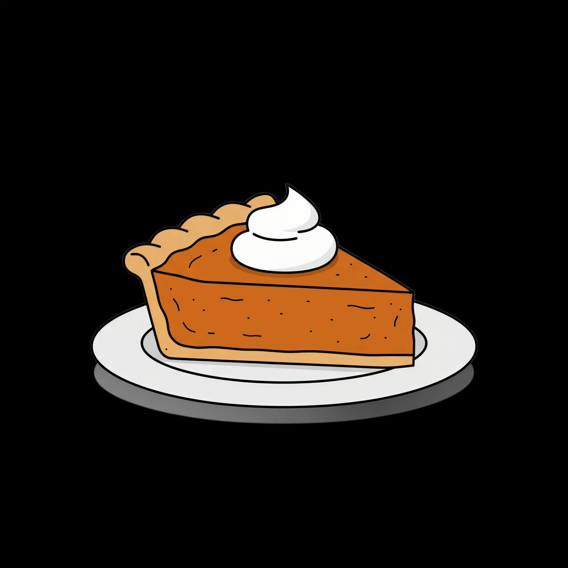 Pumpkin Pie Slice