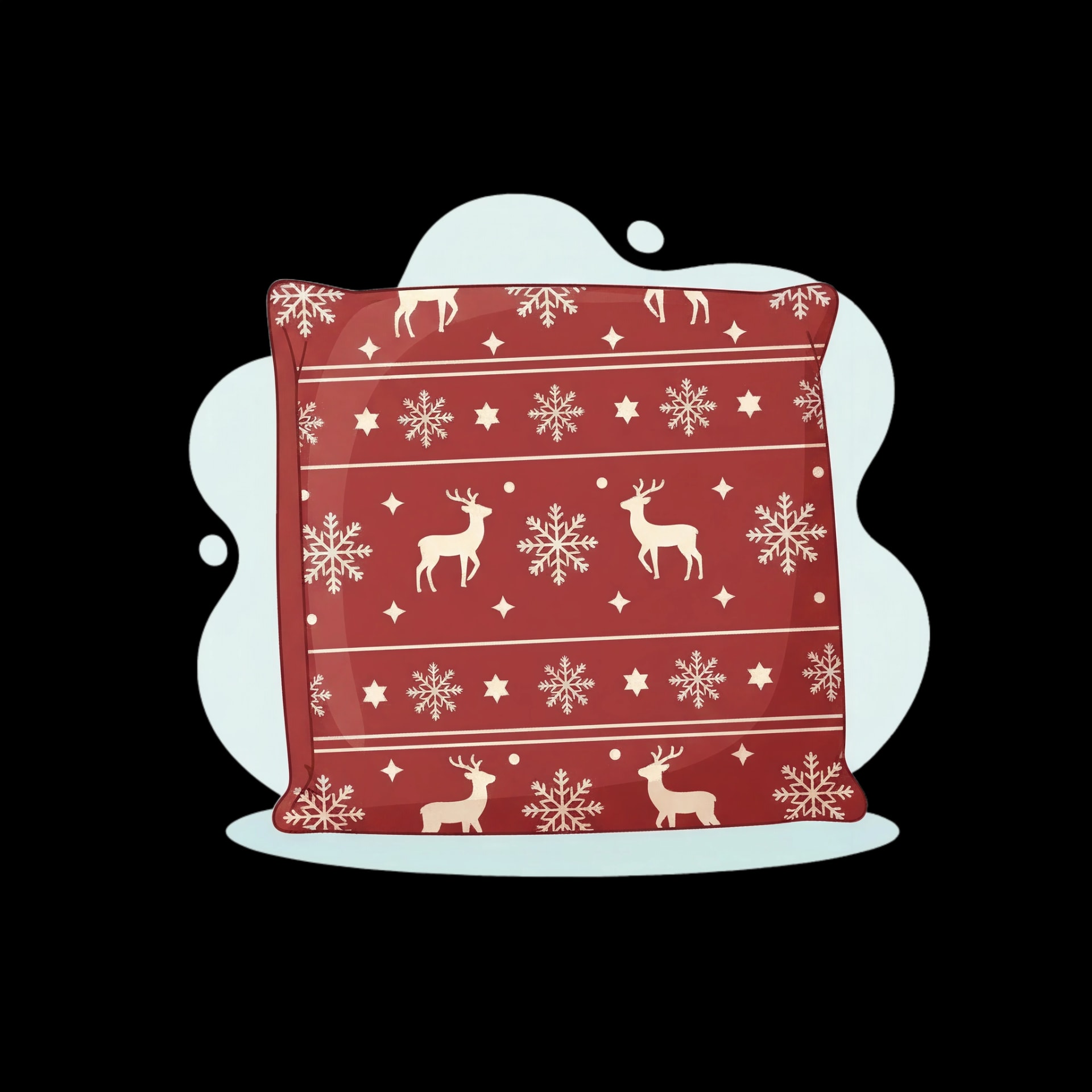 Patterned Holiday Pillow