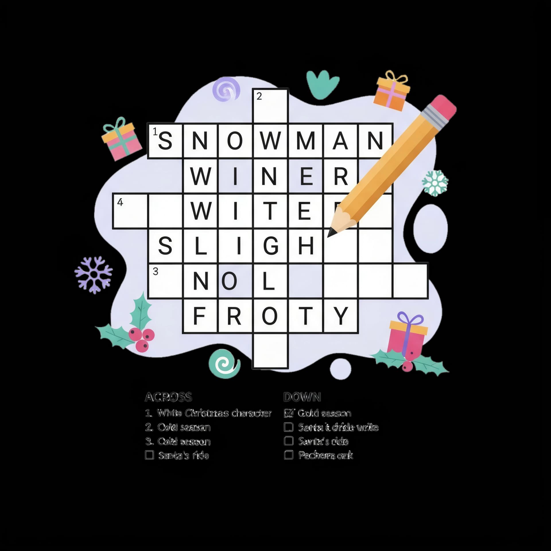 Holiday Crossword Puzzle