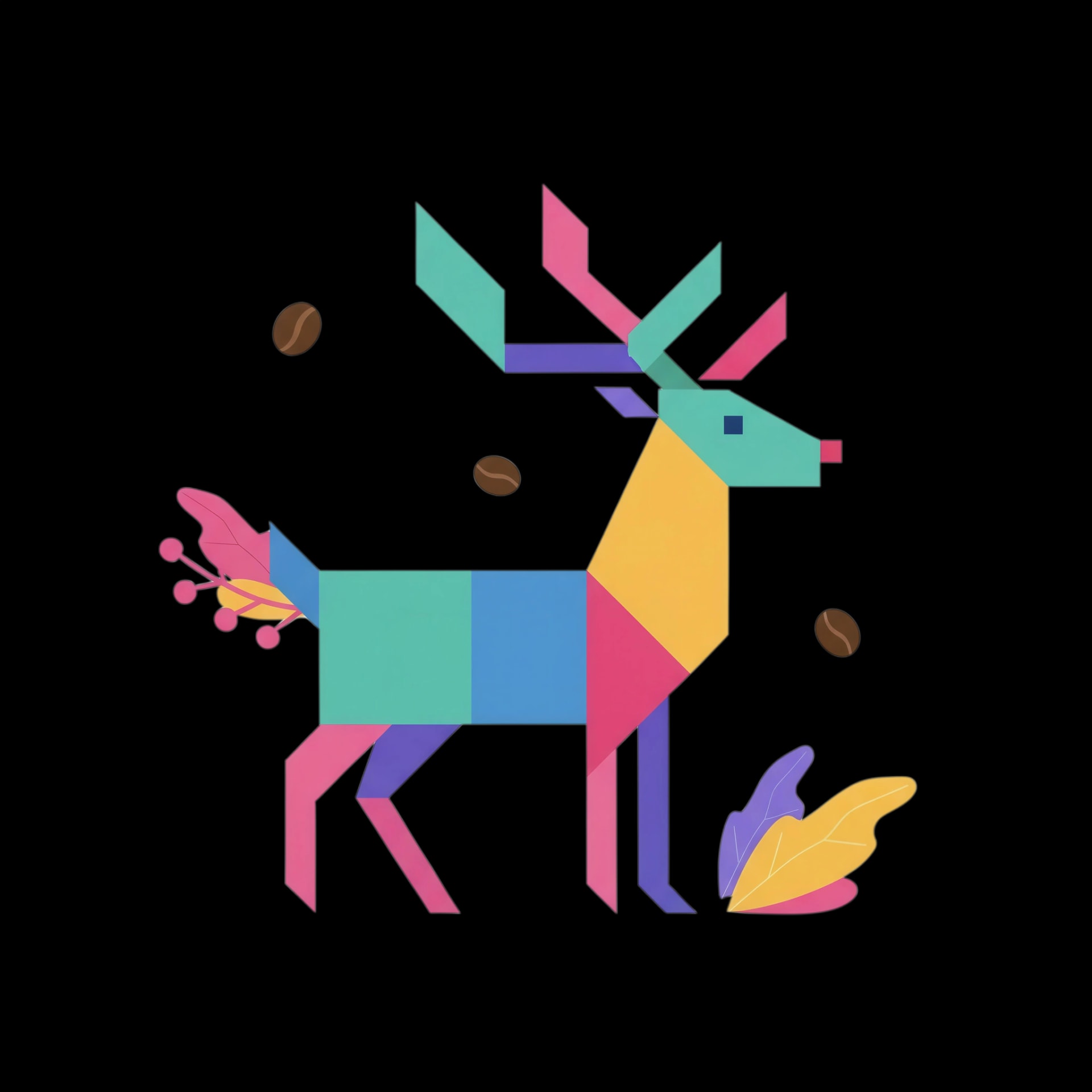 Reindeer Tangram Puzzle