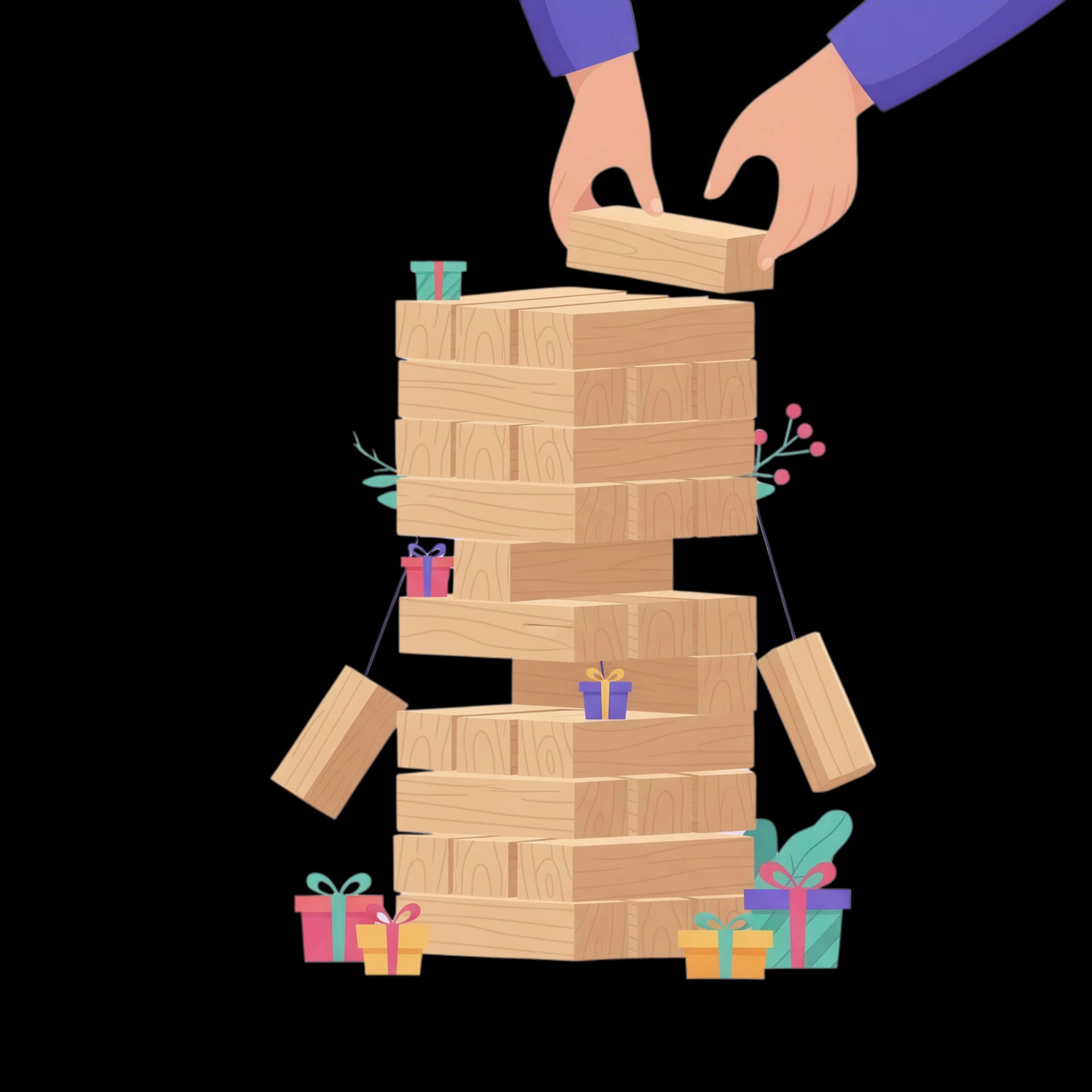 Holiday Stacking Blocks