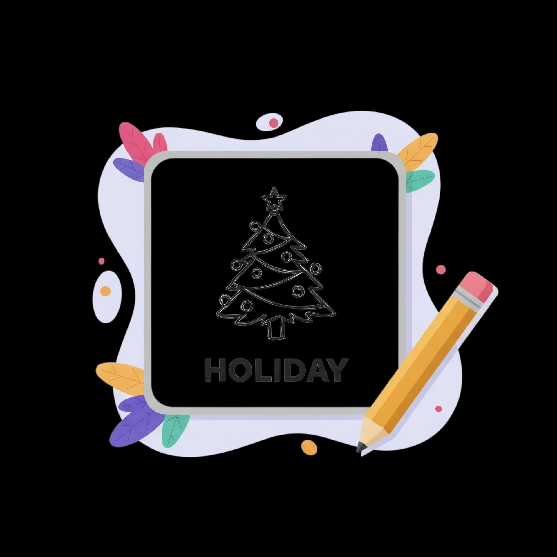 Holiday Pictionary Card