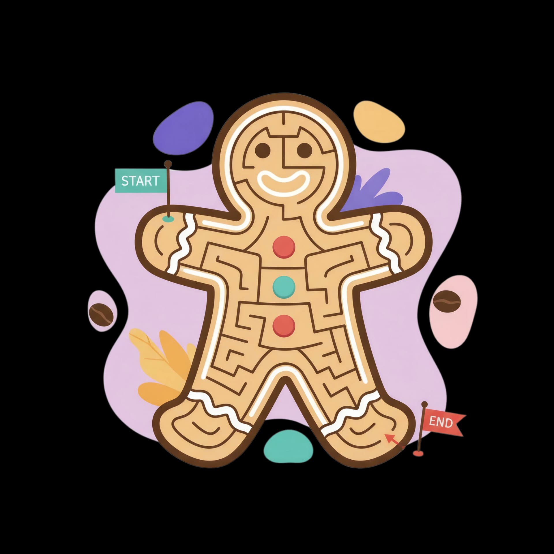 Gingerbread Man Maze
