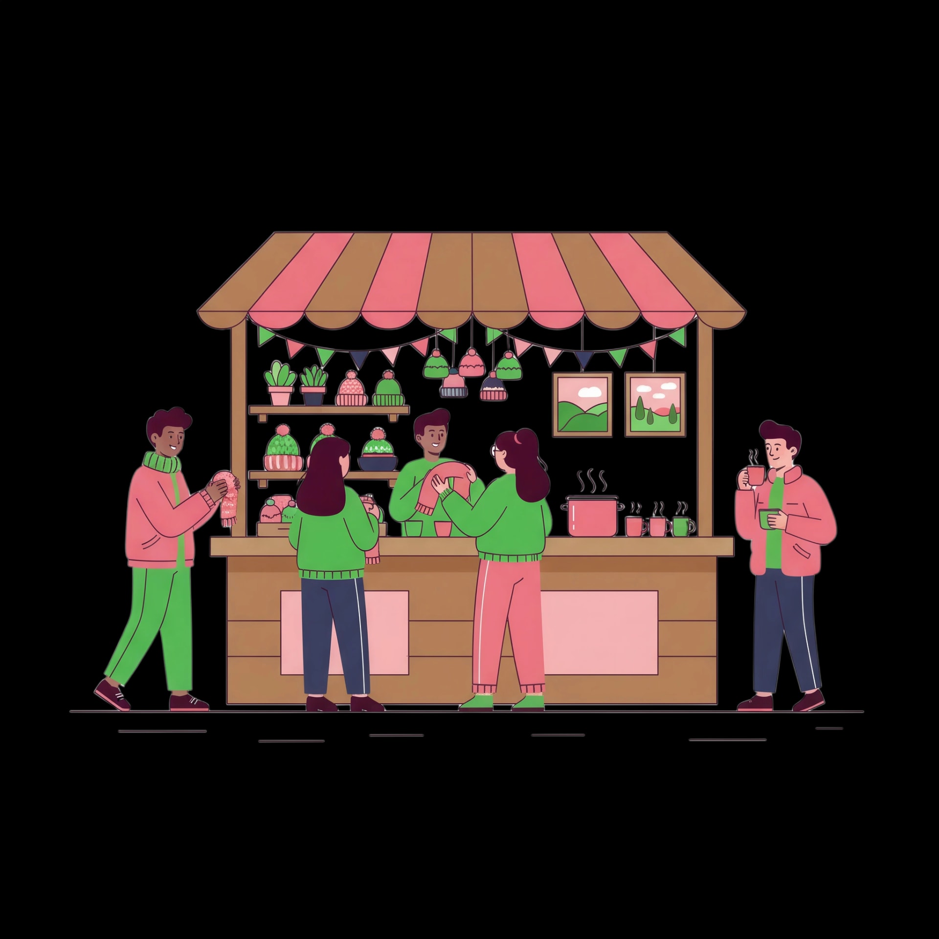 Holiday Market Stall