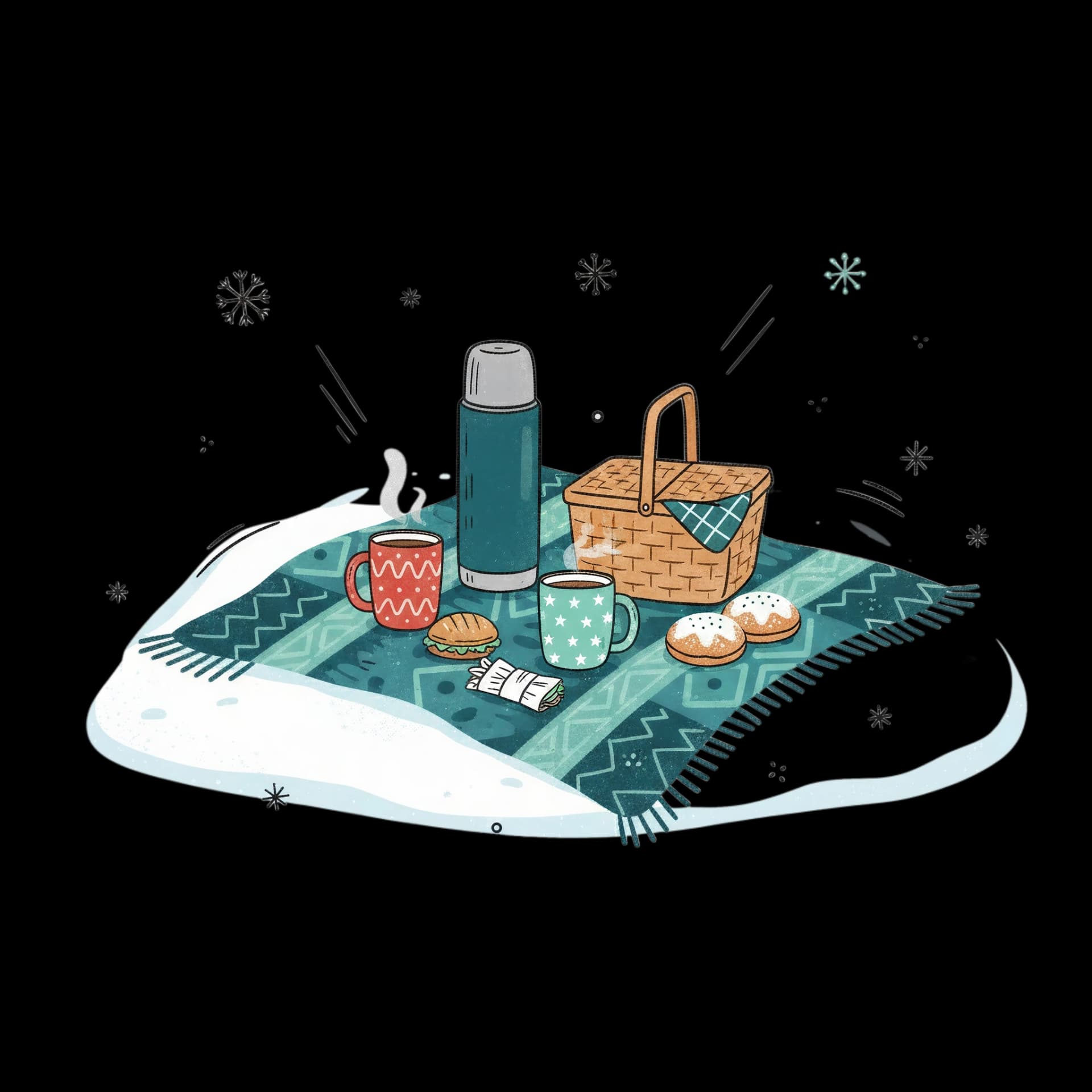 Snowy Picnic