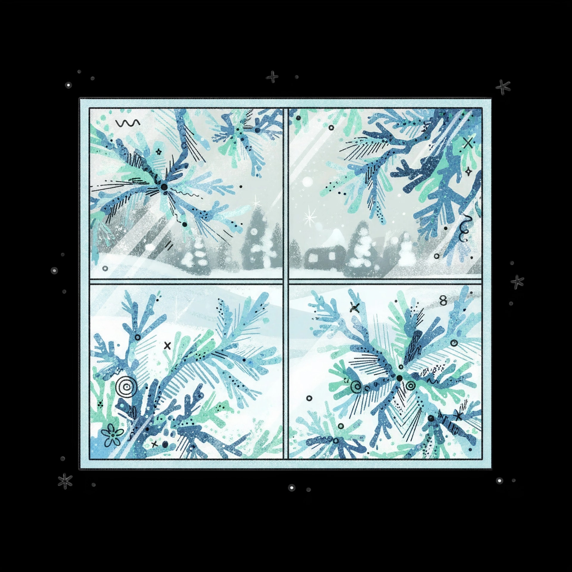 Intricate Frost Patterns