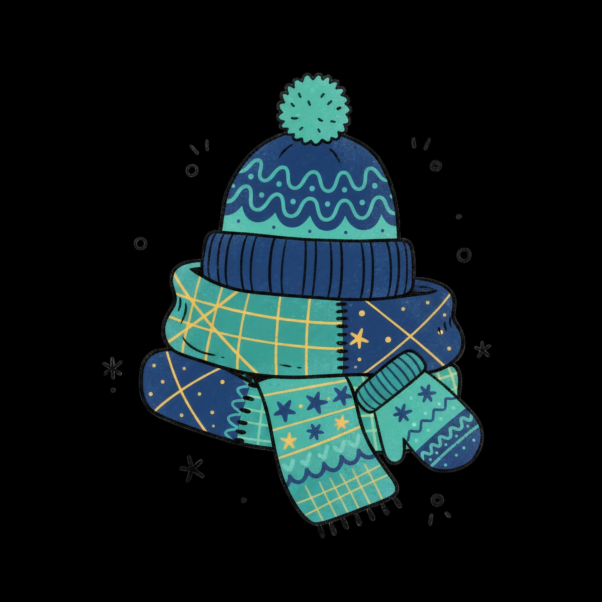 Knitted Winter Set