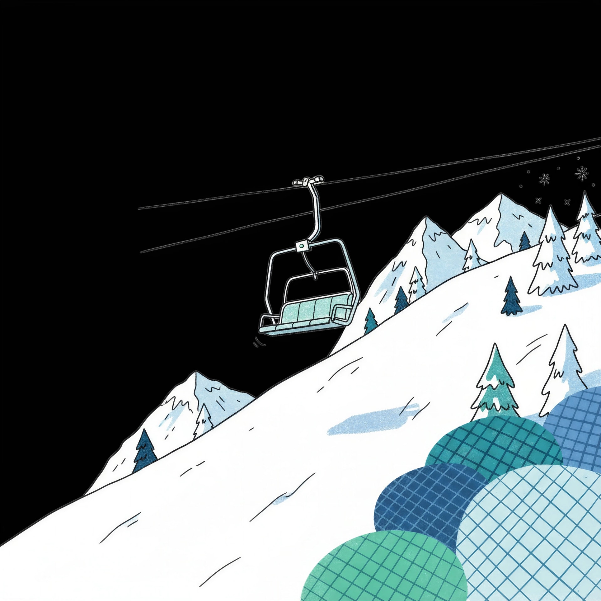 Mountain Ski Lift