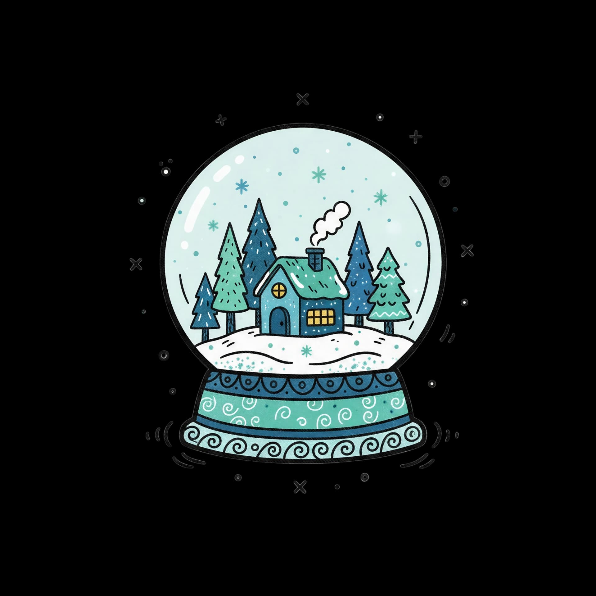 Winter Snow Globe