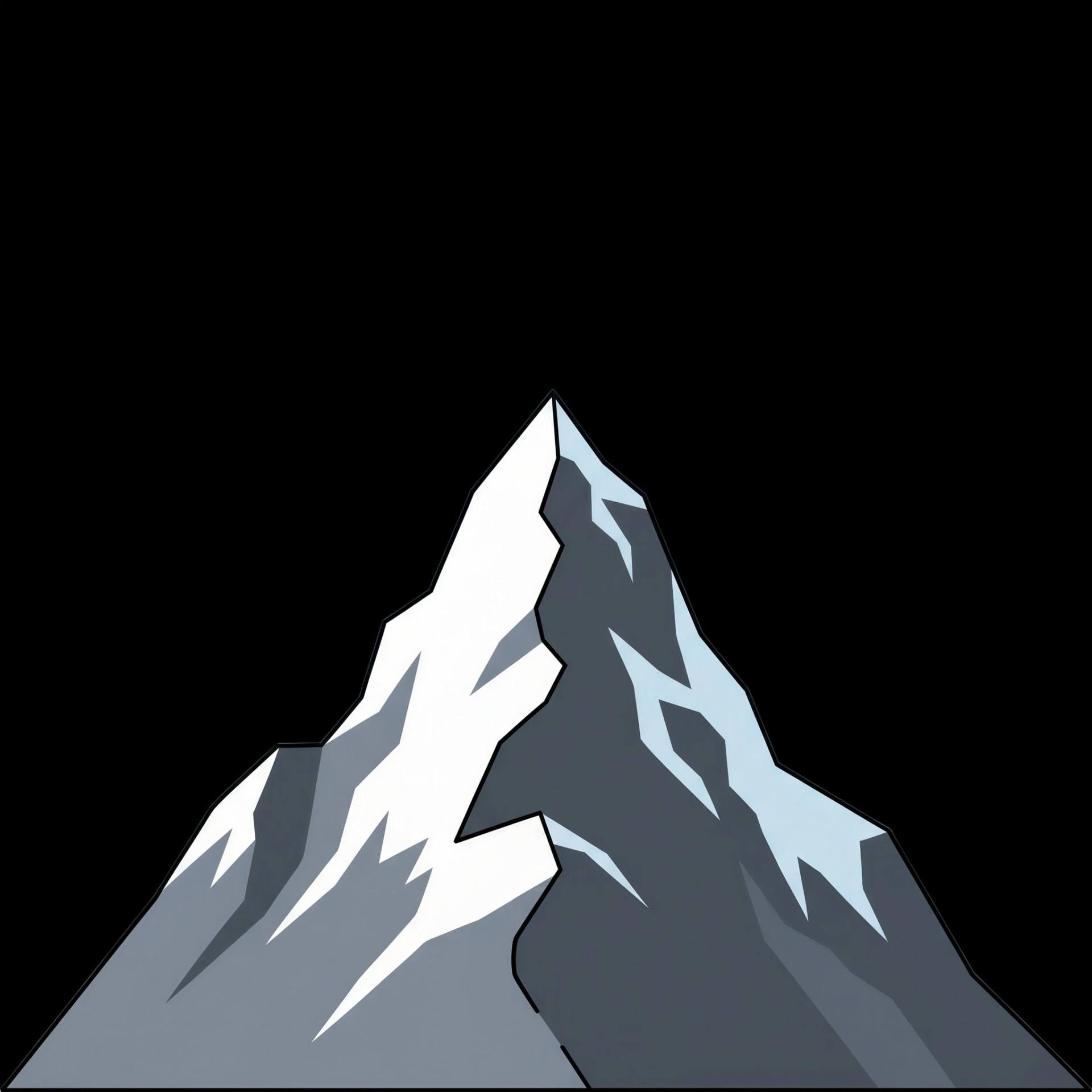Snowy Mountain Peak