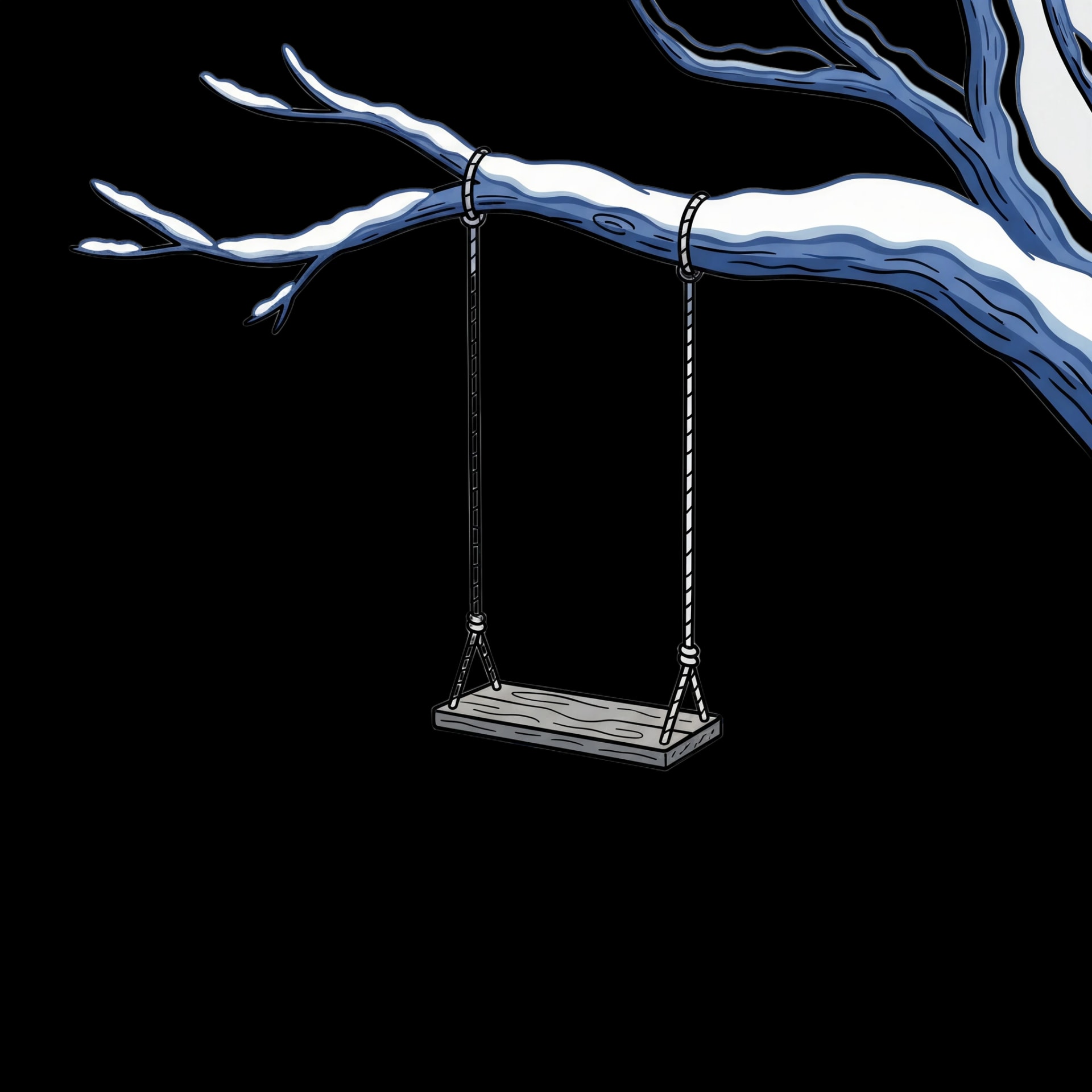 Snowy Tree Swing