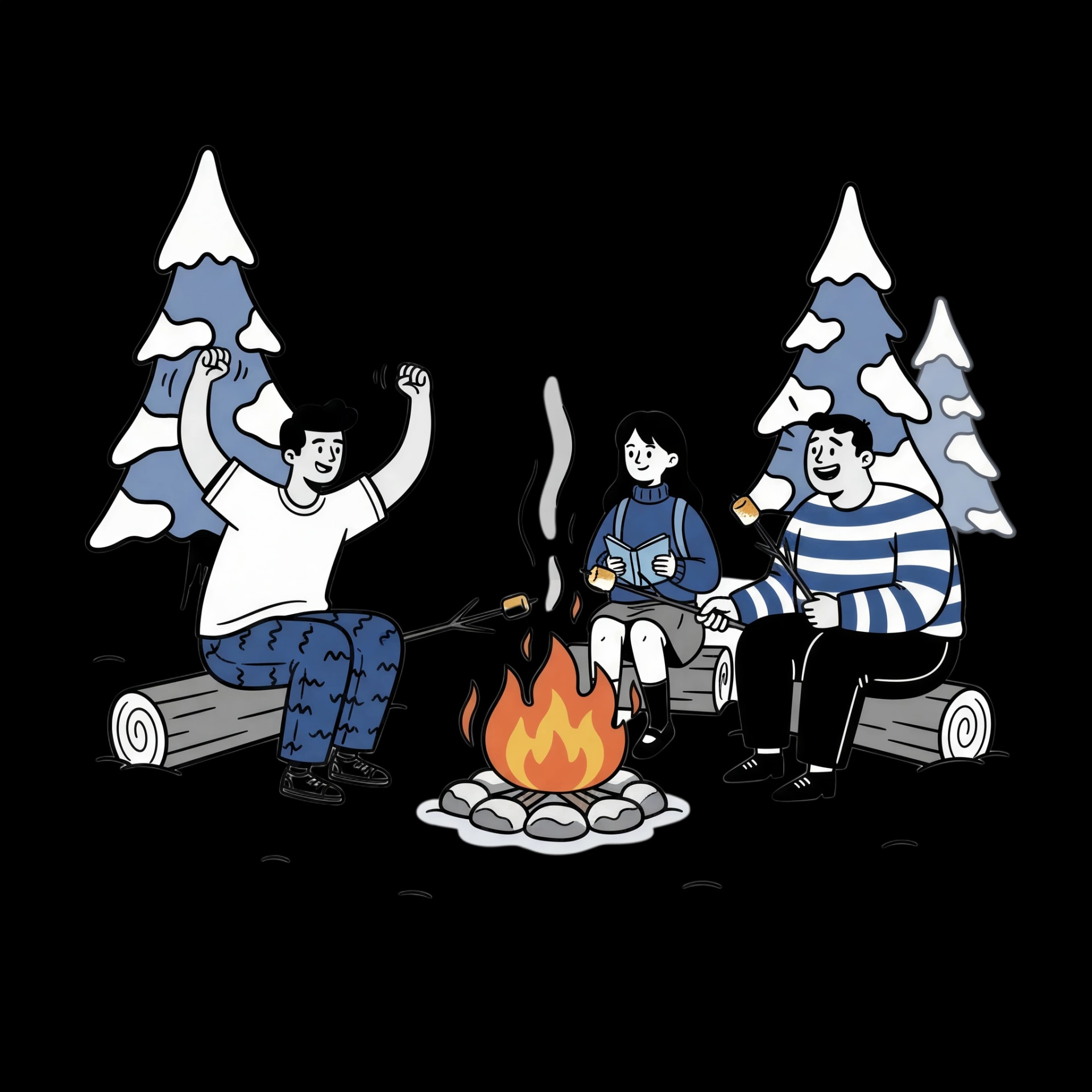 Winter Campfire