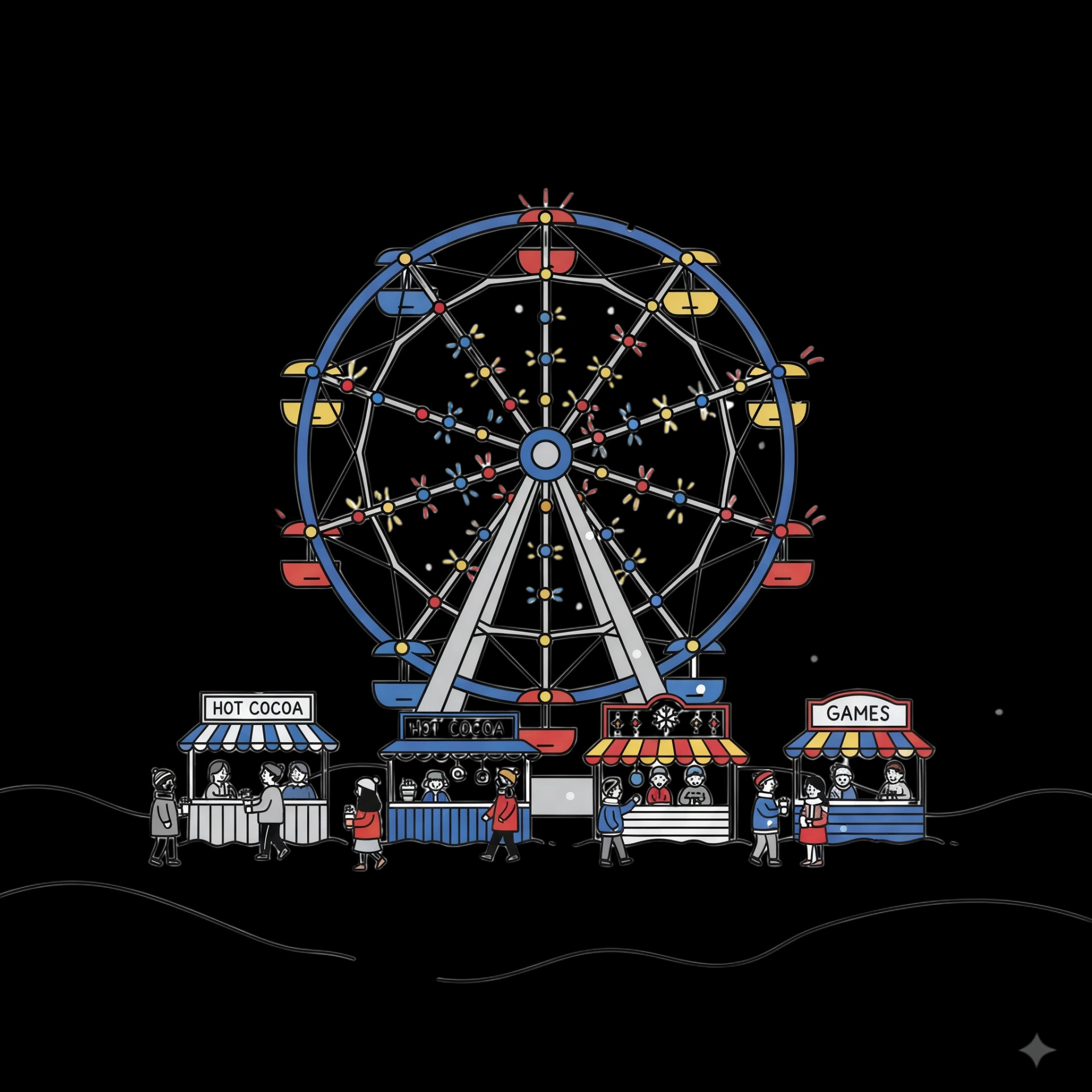 Winter Carnival Scene