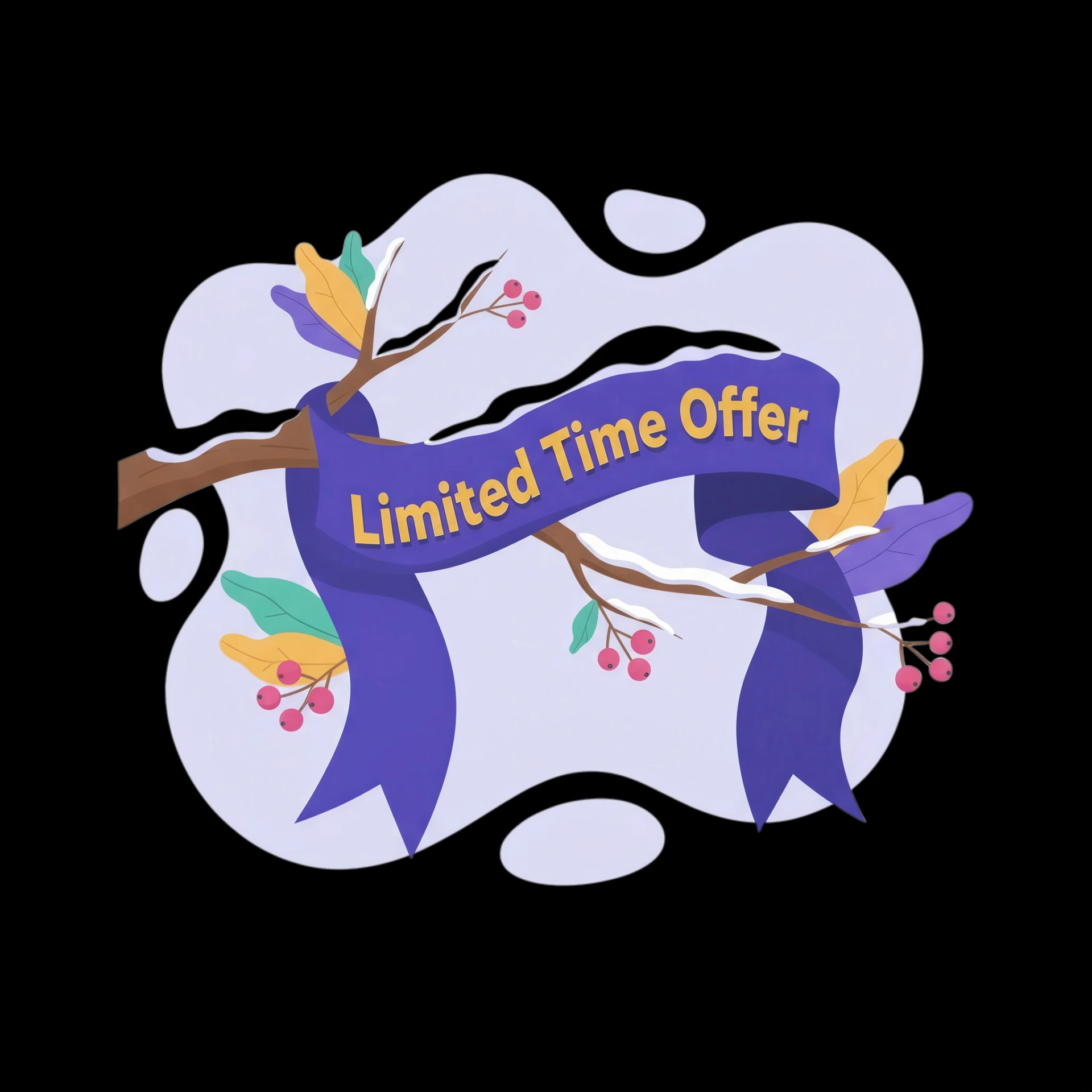 Limited Time Snowy Banner