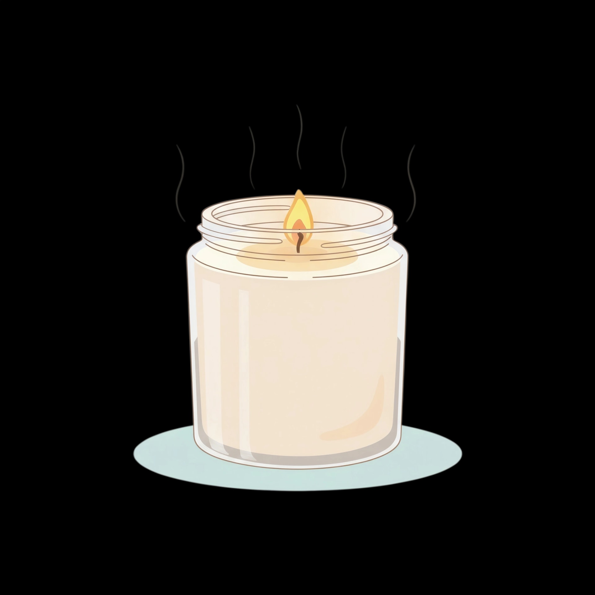 Glowing Scented Candle