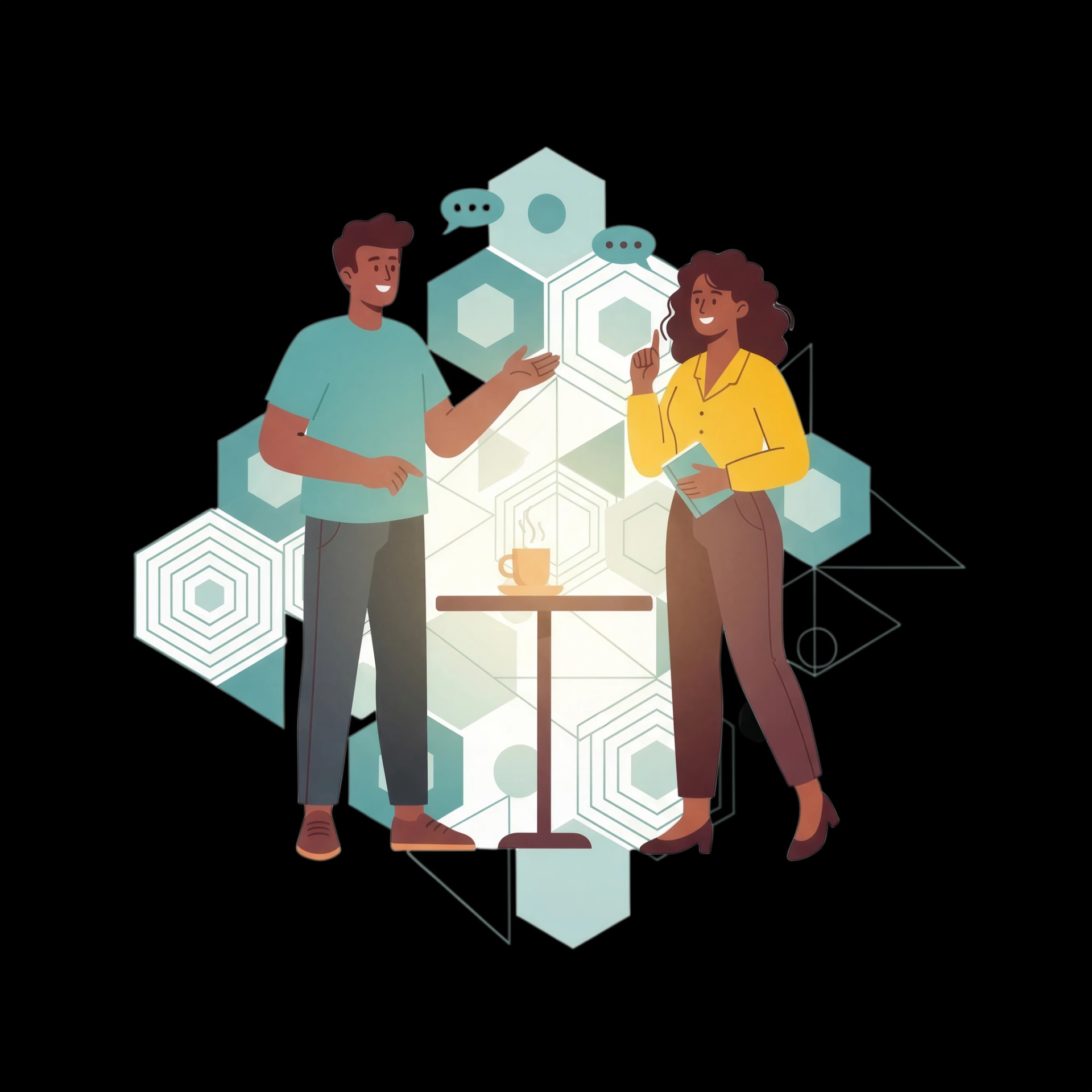 Harmonic Glow Patterns