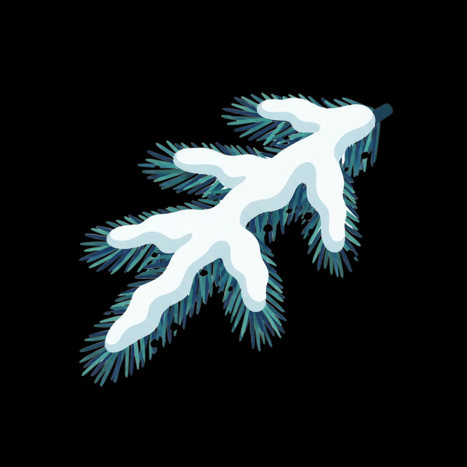 Snowy Evergreen Bough