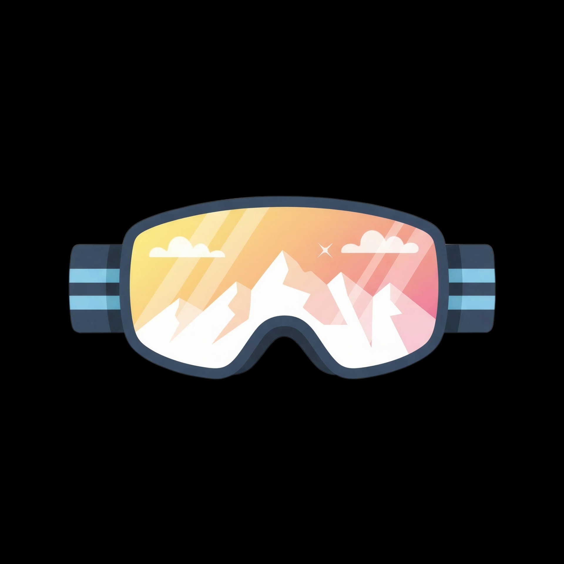 Reflective Ski Goggles