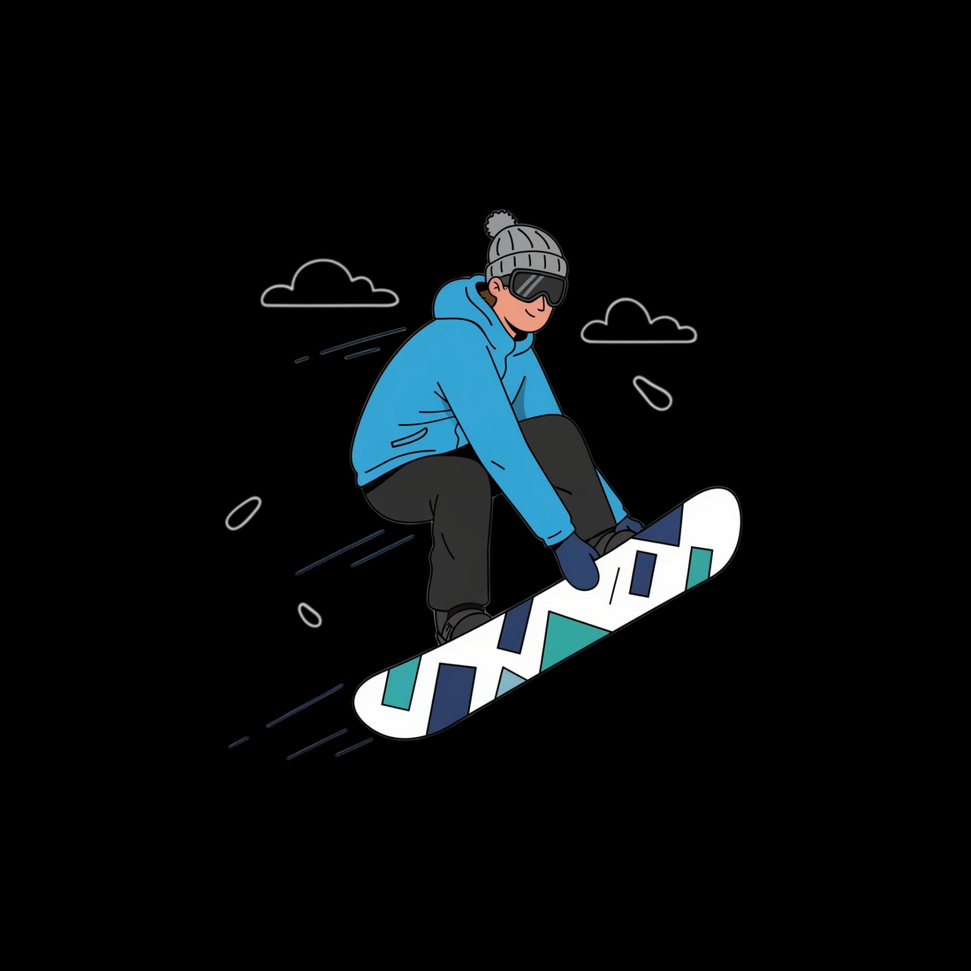 Snowboarder Jump