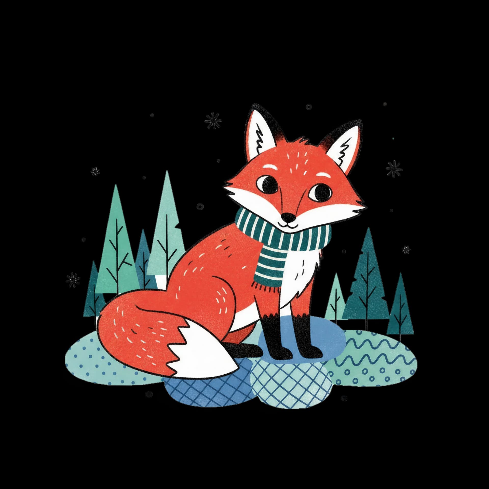 Curious Winter Fox