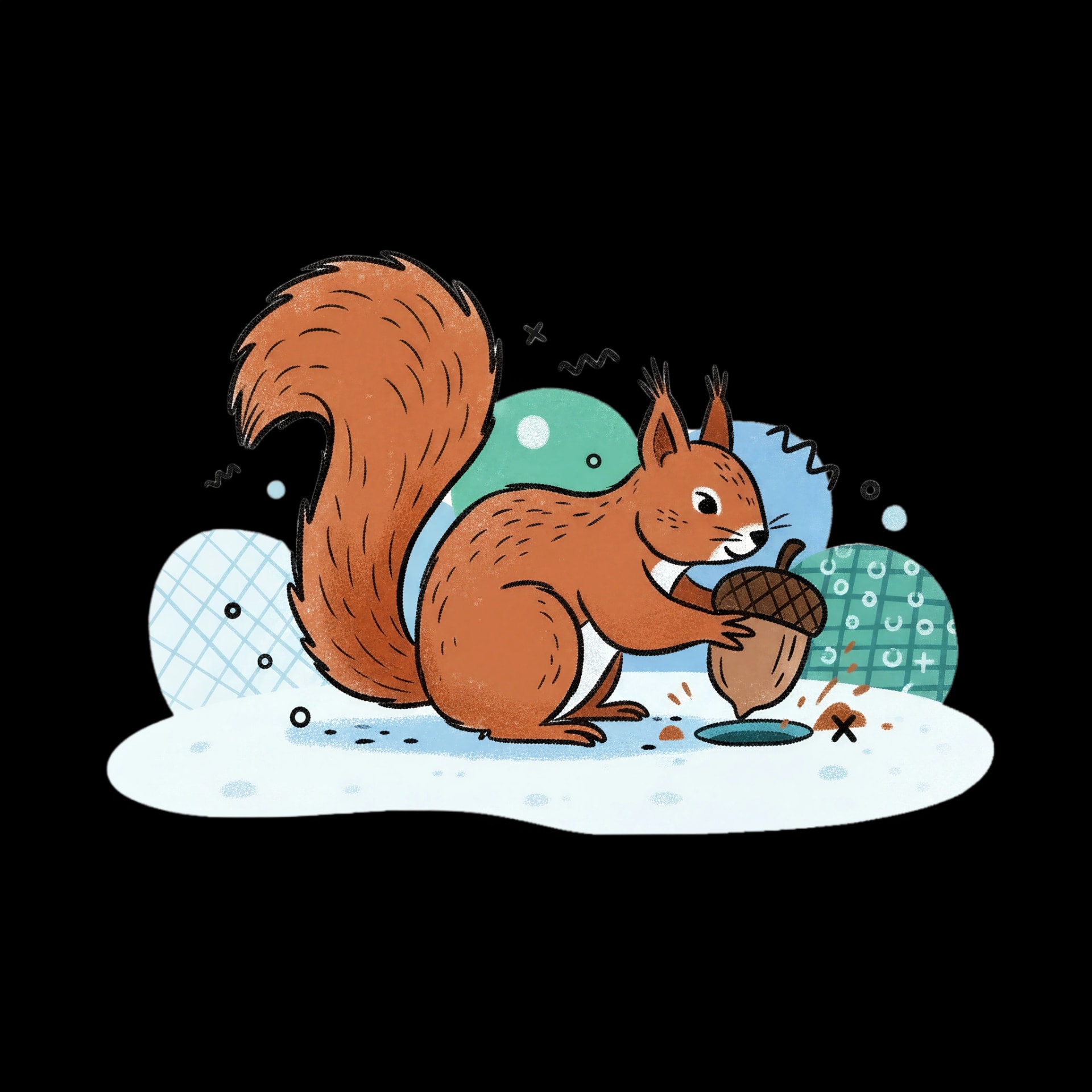 Squirrel's Winter Stash