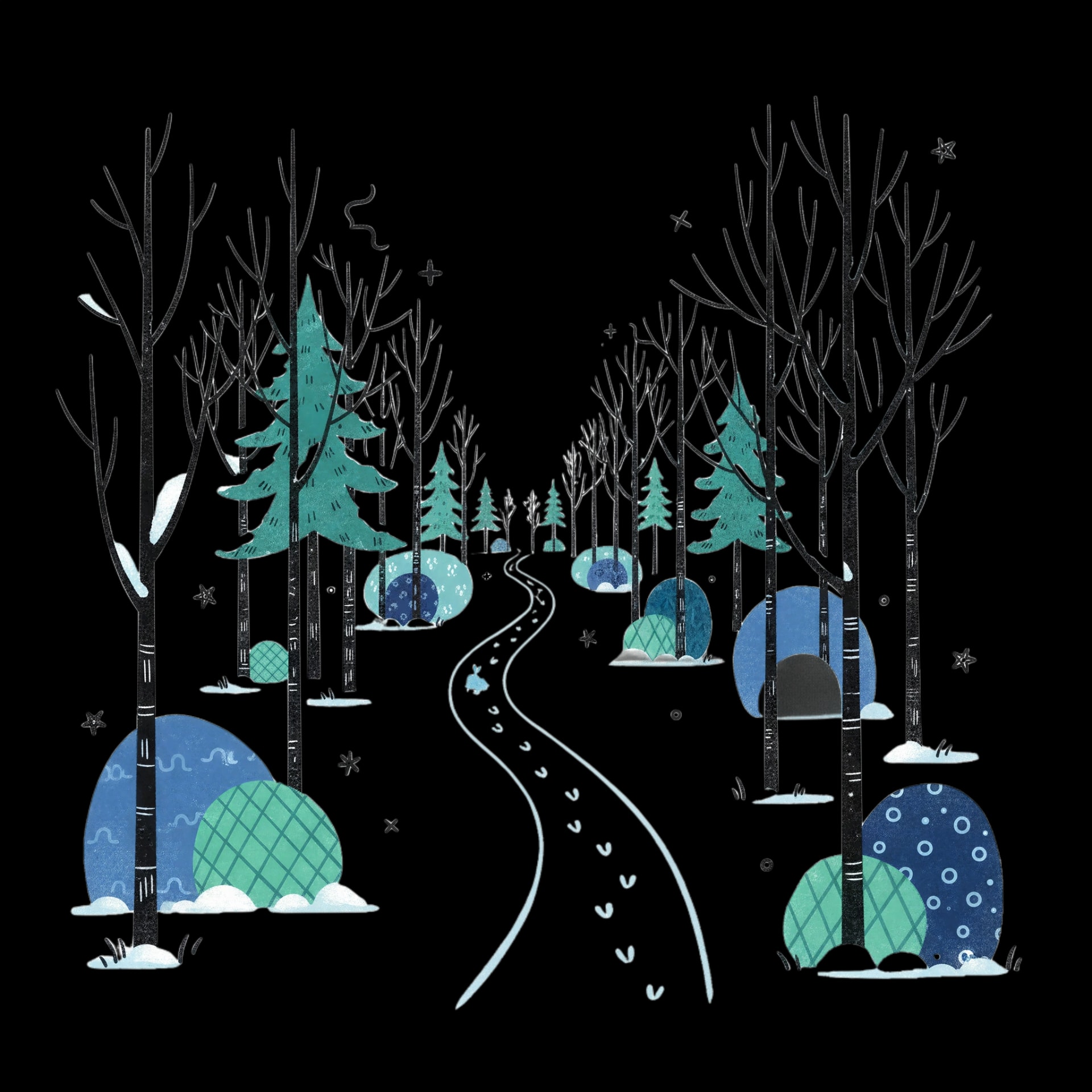 Forest Winter Path