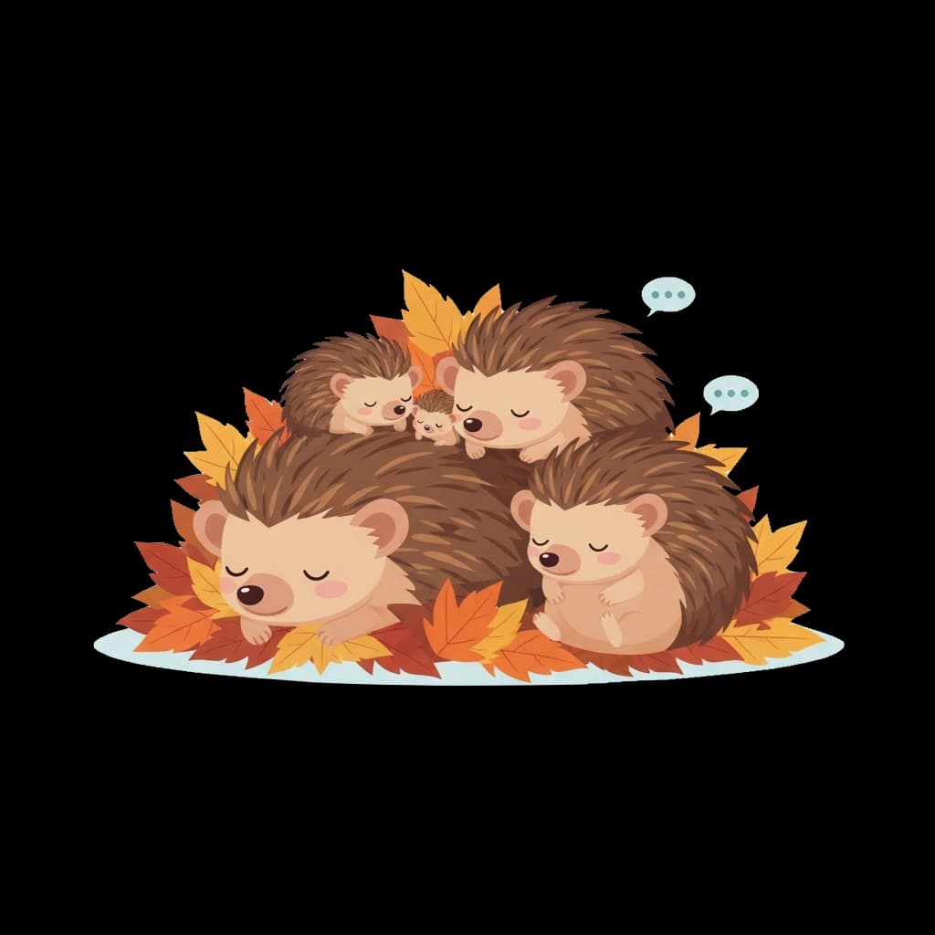 Hedgehog Family Nest