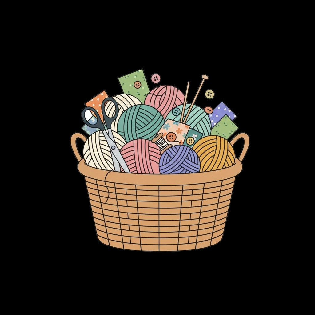 Winter Craft Basket