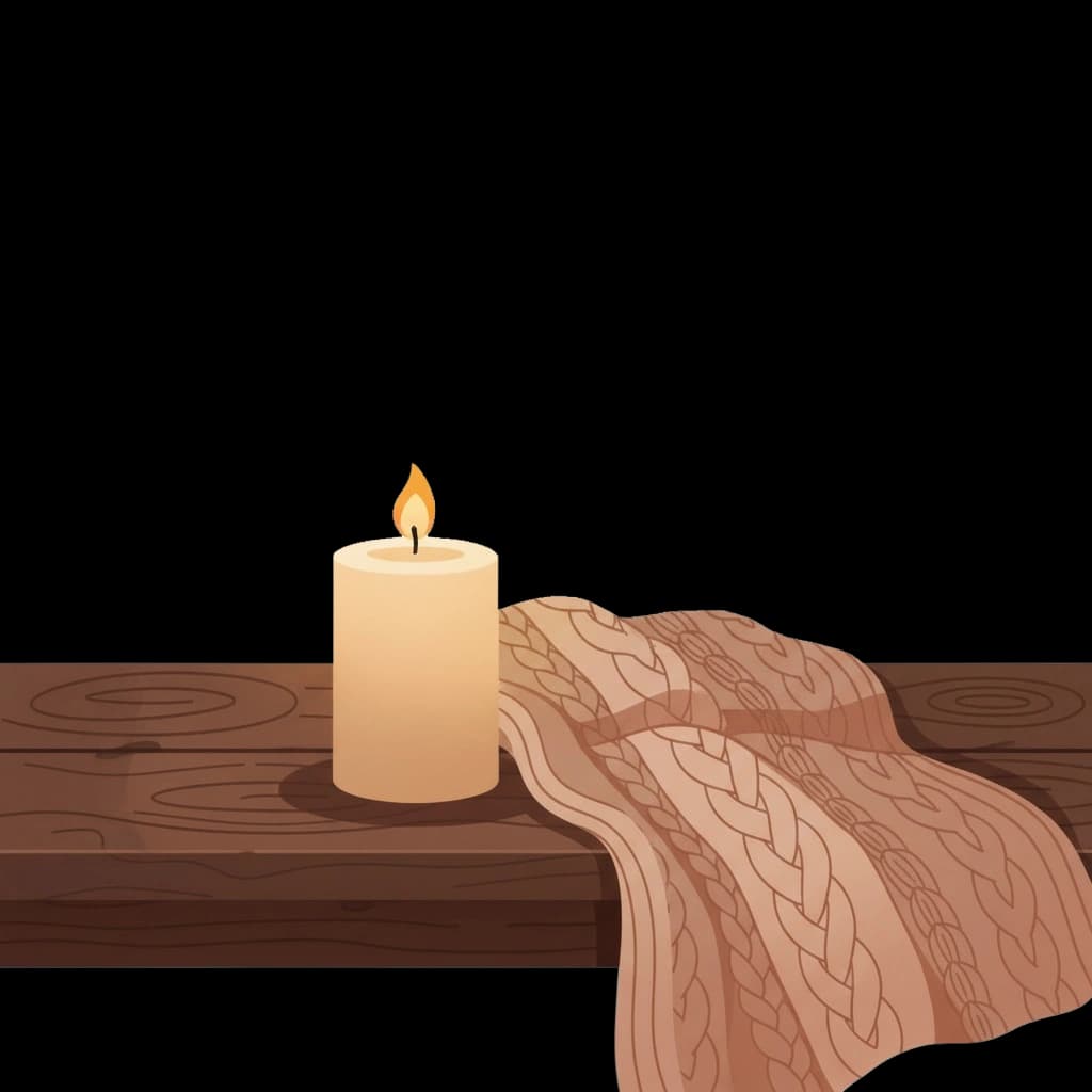 Warm Pillar Candle
