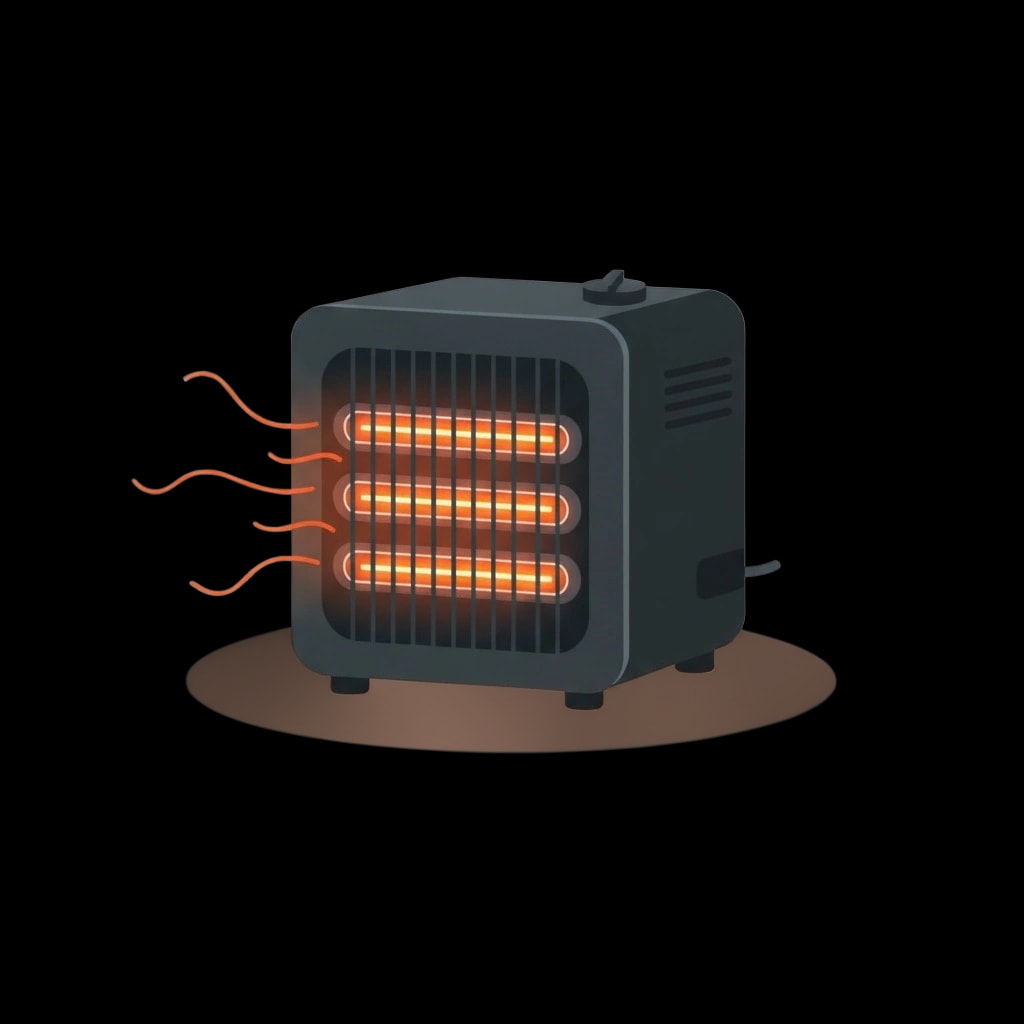 Glowing Electric Heater