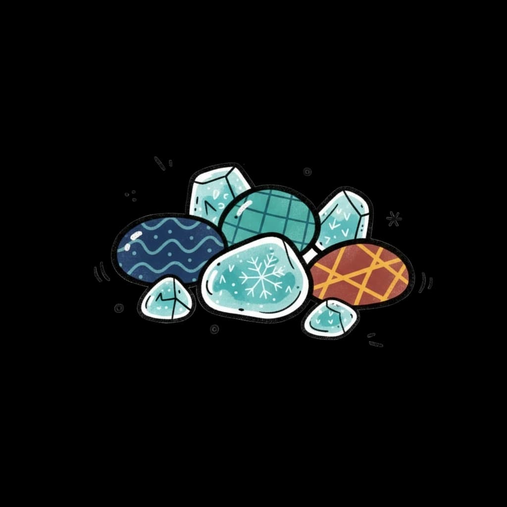 Stones and Ice Pebbles