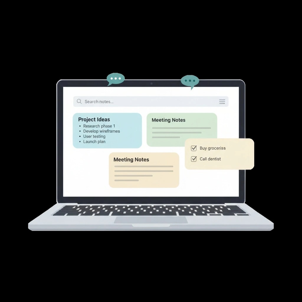 Laptop Note-Taking App