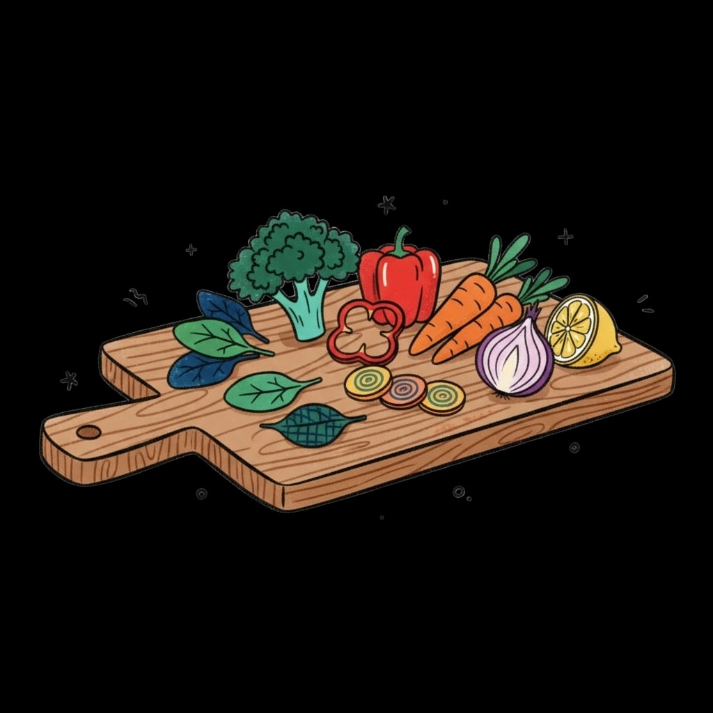 Organic Veggies Board