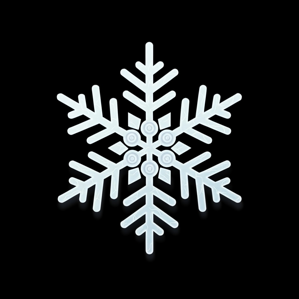 Frosted Snowflake Icon