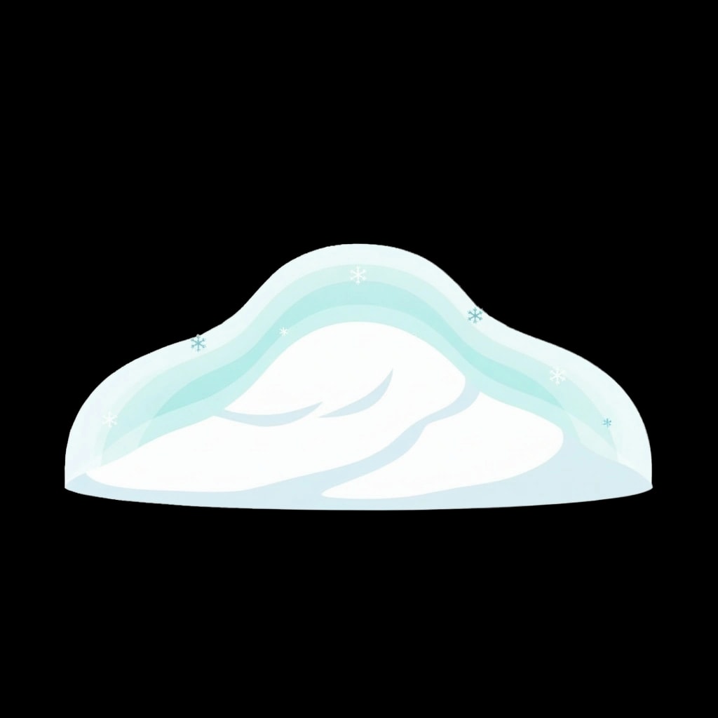 Glowing Snowdrift Footer