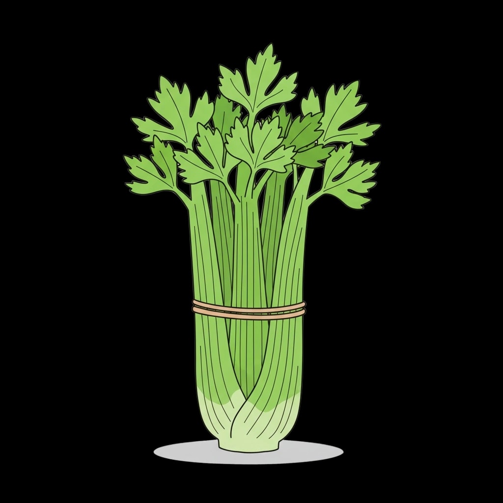 Crisp Celery Bunch