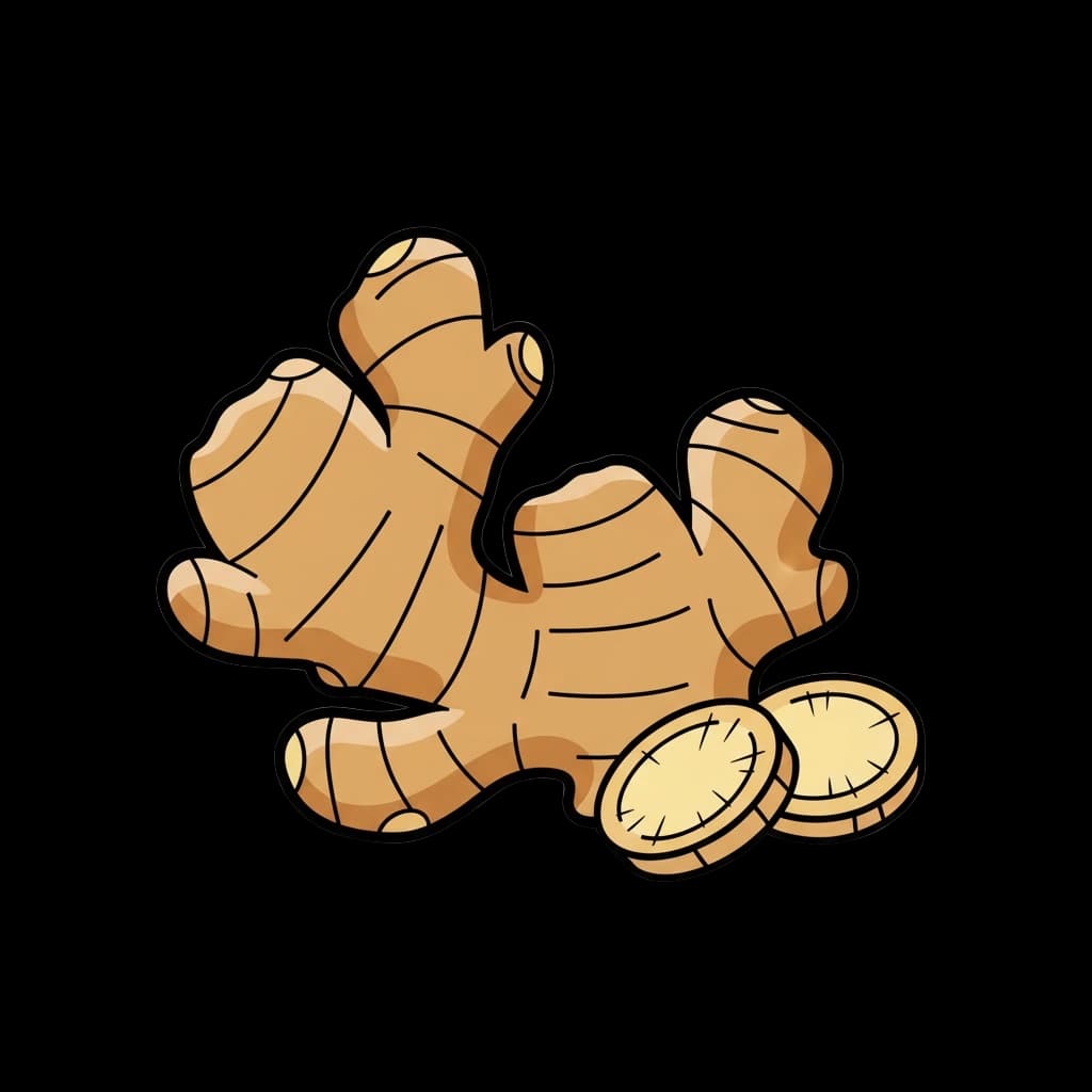 Ginger Root and Slices