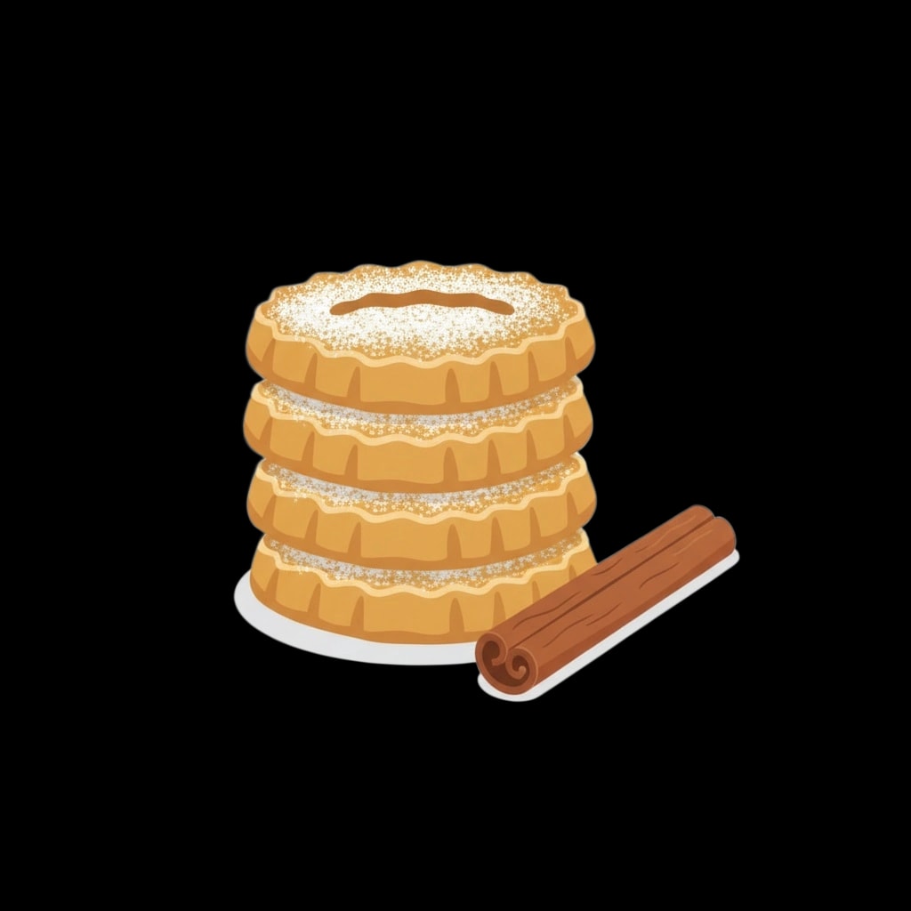 Spiced Shortbread Stack