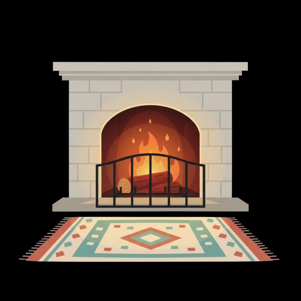 Warm Fireplace Glow