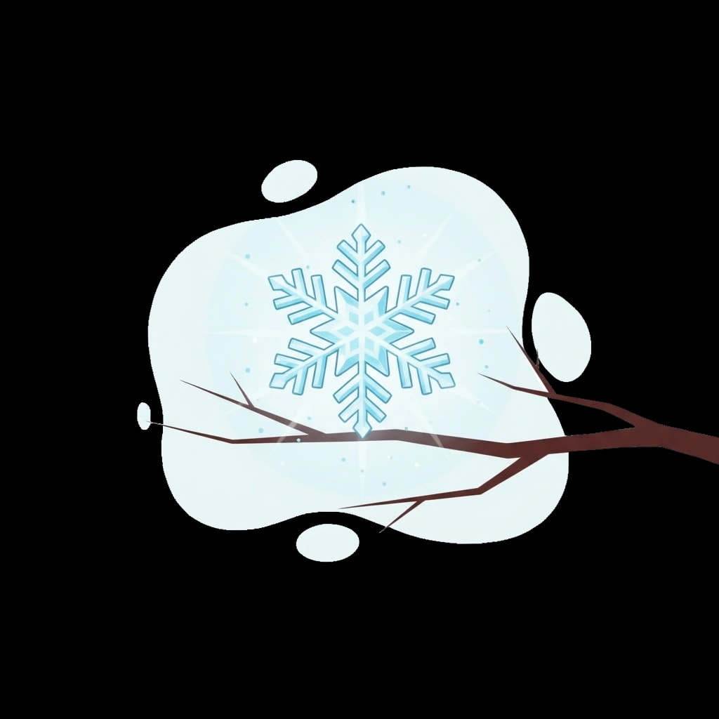 Glowing Crystal Snowflake