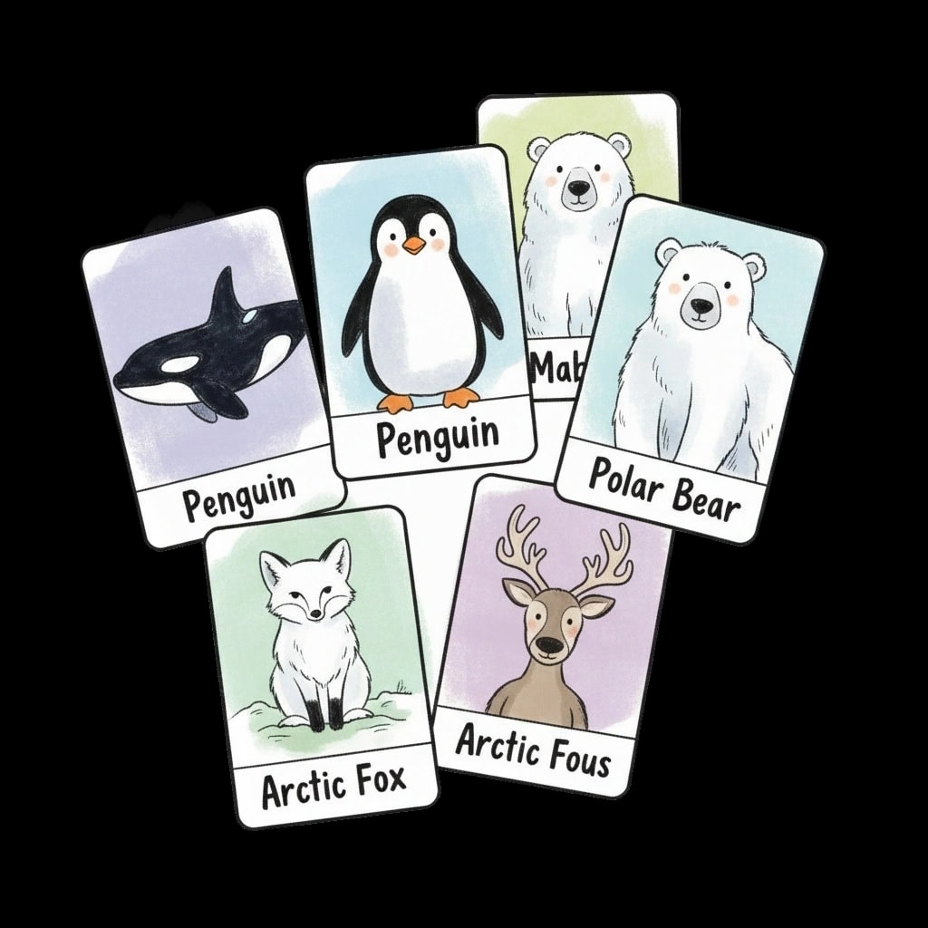 Winter Animal Flashcards