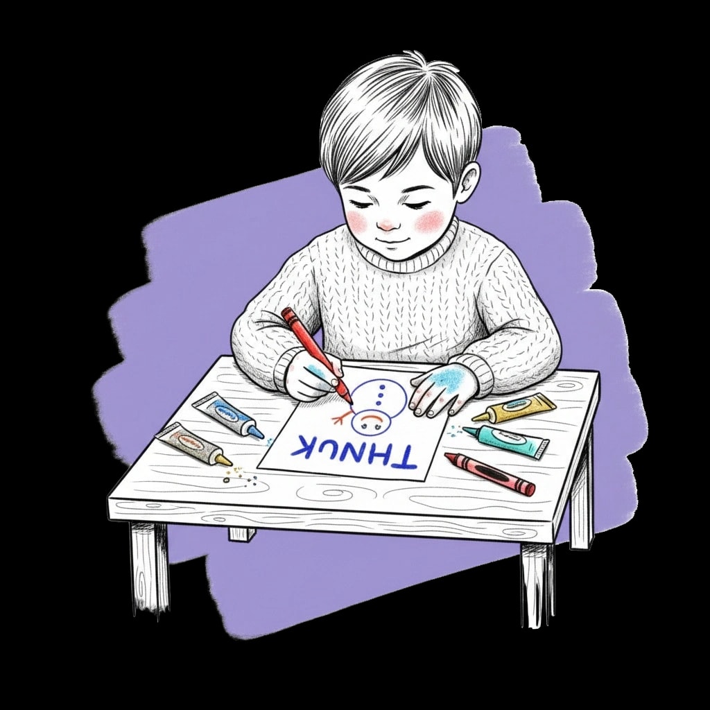 Winter Thank You Card