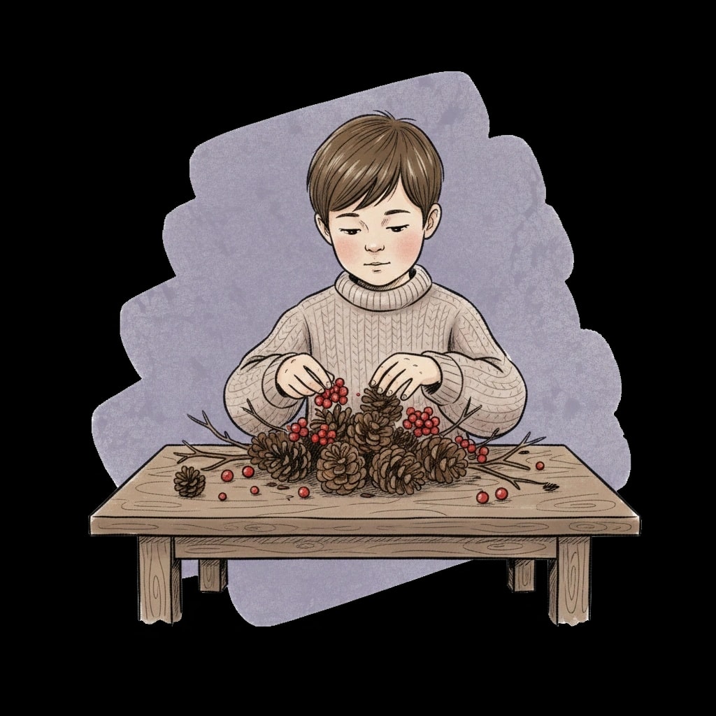 Natural Winter Centerpiece