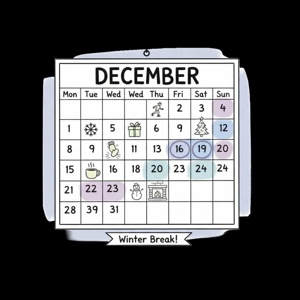 Winter Activity Calendar