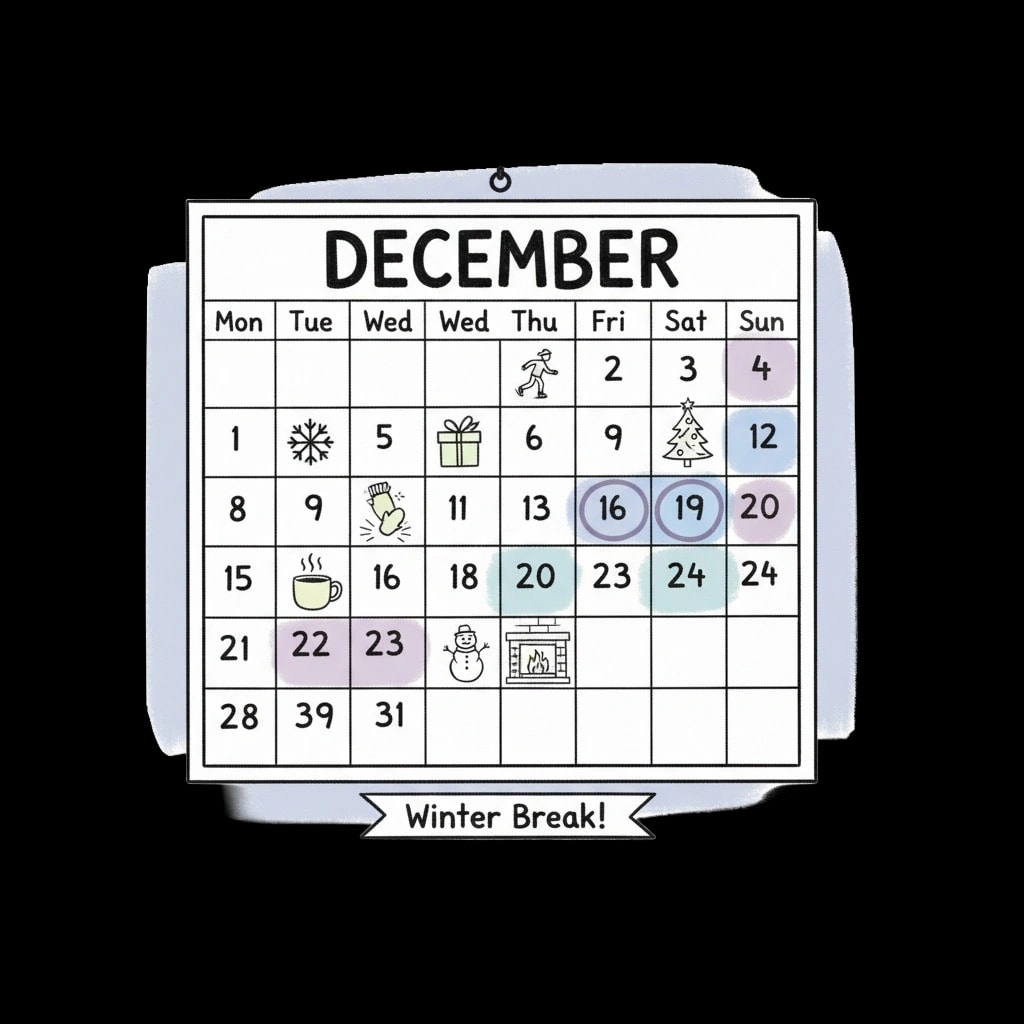 Winter Activity Calendar