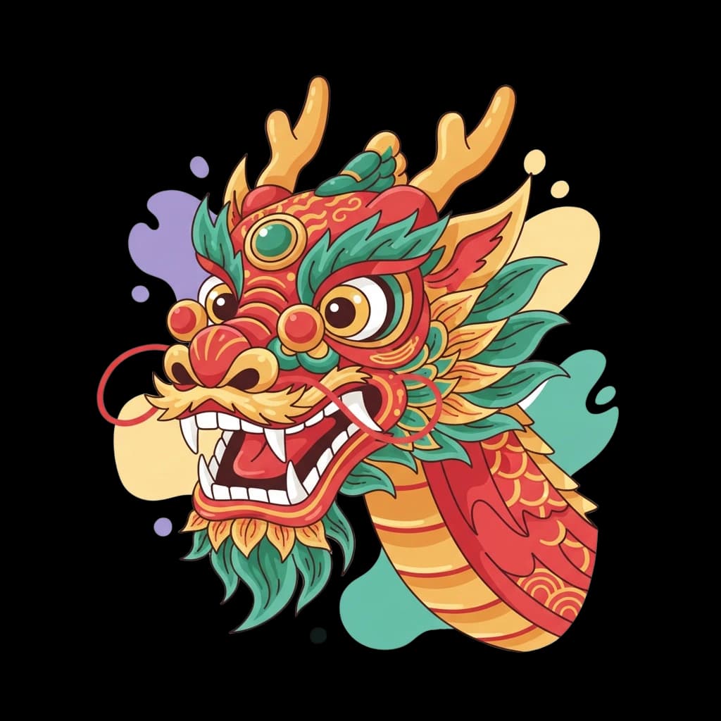 Majestic Dragon Head