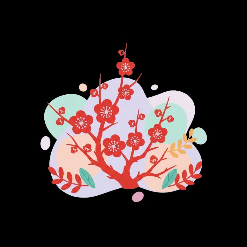 Plum Blossom Paper Cut