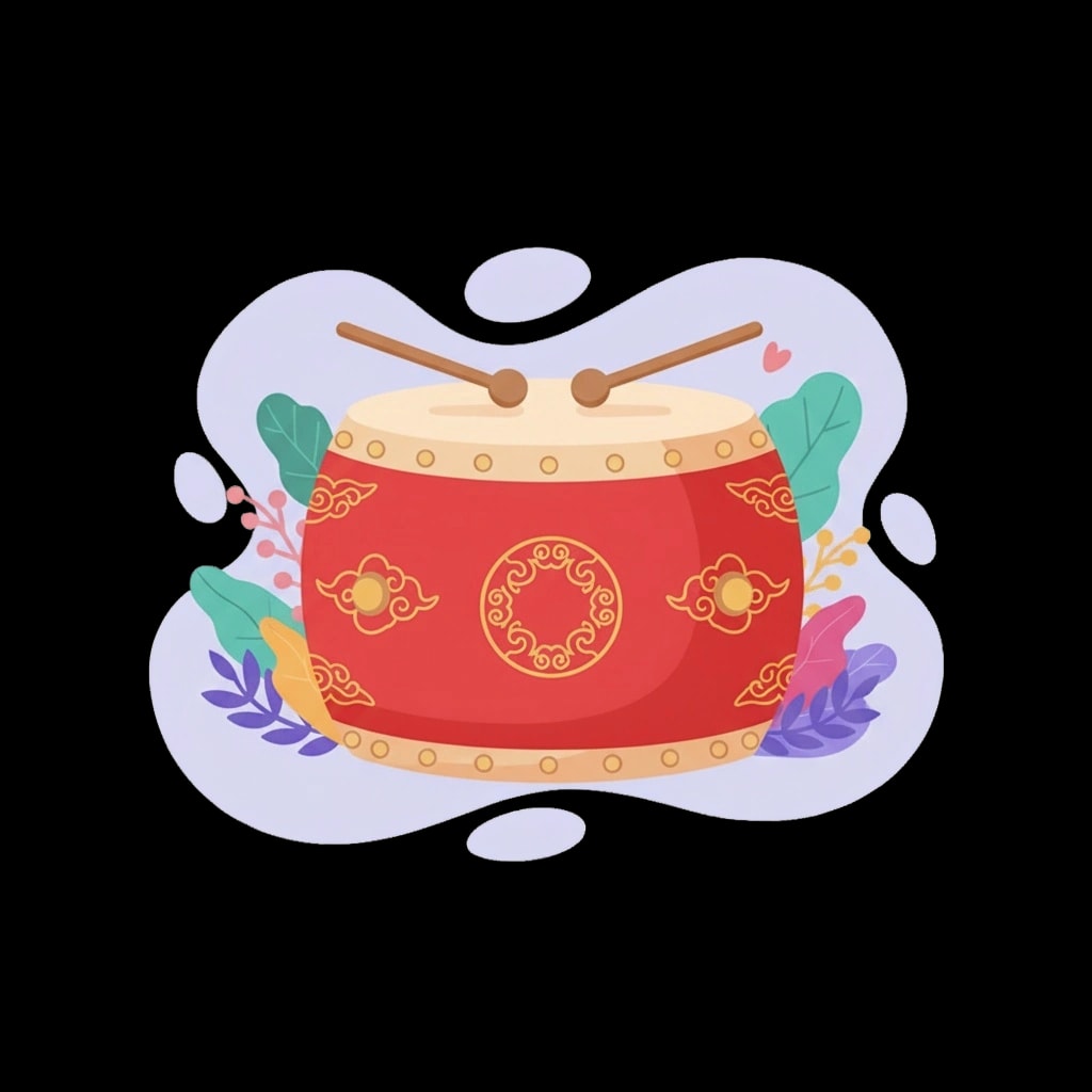 Festive Chinese Drum
