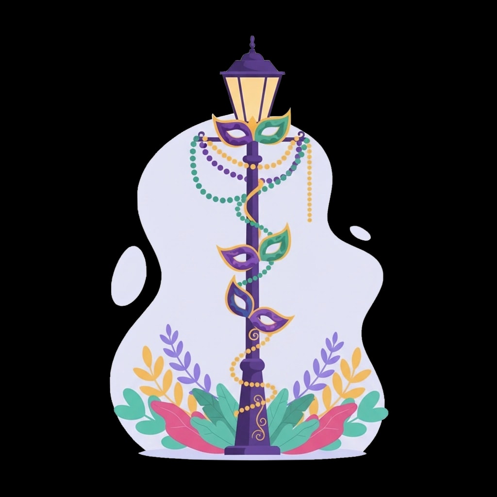 Decorated Street Lamp