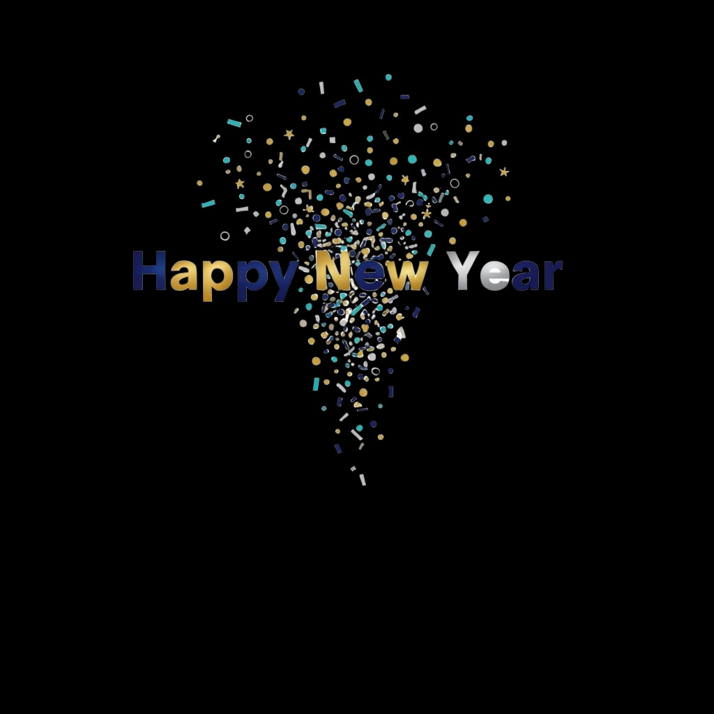 Digital New Year Burst